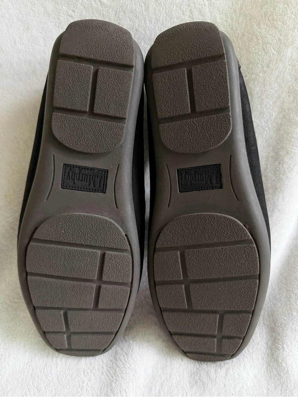 Johnston & Murphy J. Murphy Black Nubuck Loafers Drivers Size 9.5